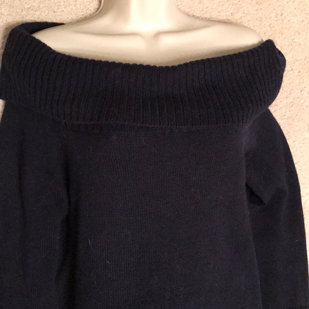 Long, off shoulder sweater dress!